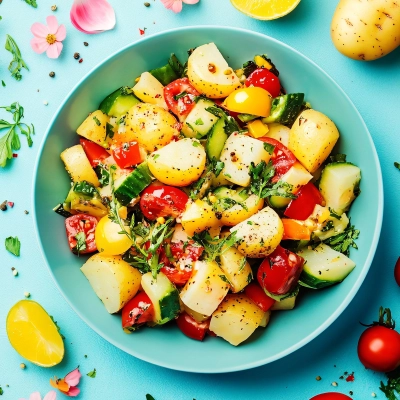 Mediterraner Kartoffelsalat Mit Pesto