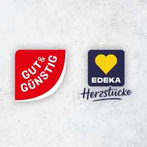 Gut&Günstig Logo und EDEKA Eigenmarken Logo