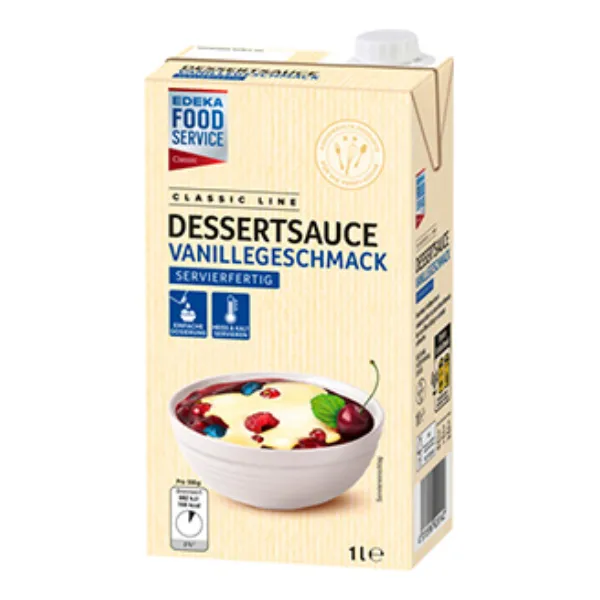 1 Liter Dessertsauce Vanillegeschmack der Marke EDEKA Foodservice Classic