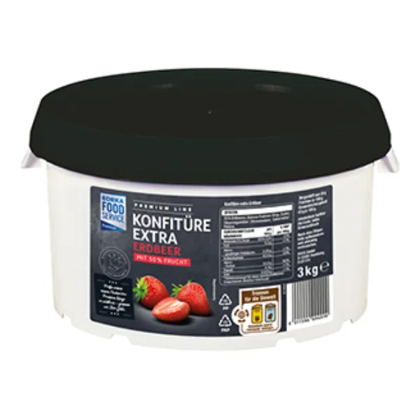 3 kg Eimer Konfitüre extra Erdbeer der Marke EDEKA Foodservice Premium