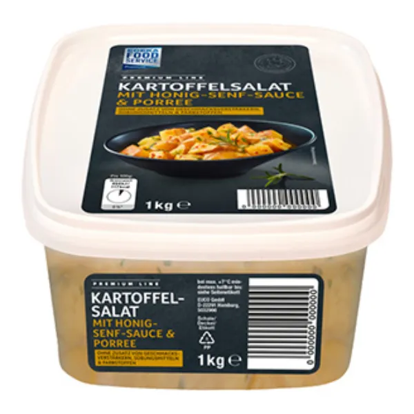 1 kg Kartoffelsalat mit Honig- Senf-Sauce und Porree der Marke EDEKA Foodservice Premium