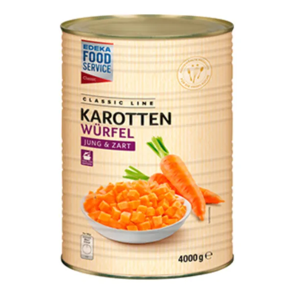 4000 g Karotten, Würfel der Marke EDEKA Foodservice Classic
