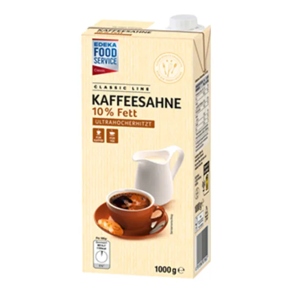 1000 g Kaffeesahne 10% der Marke EDEKA Foodservice Classic
