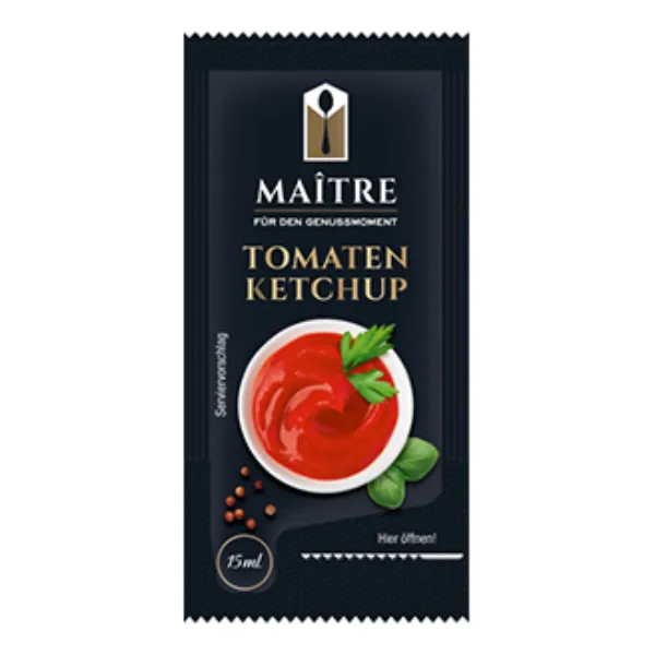 100x15 ml Tomatenketchup der Marke Maitre
