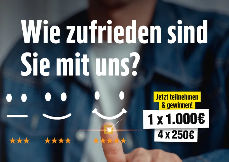 Kundenzufriedenheitsumfrage EFS | Herbst 2025 | Mobile Bühne Startseite