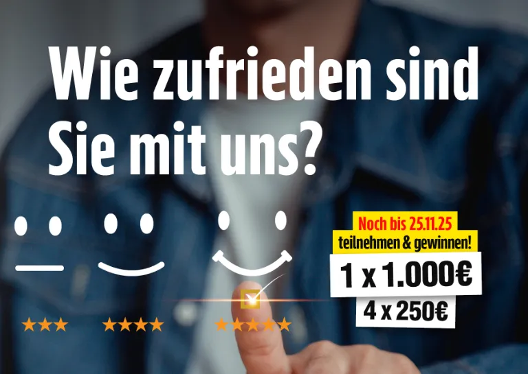 Kundezufriedenheitsumfrage Herbst 2025 Endspurt | Mobil 1800x1280 Pixel