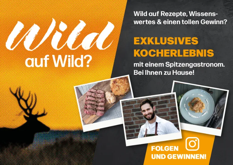 Wild auf Wild: Jetzt am Gewinnspiel teilnehmen und einen exklusiven Kochabend gewinnen