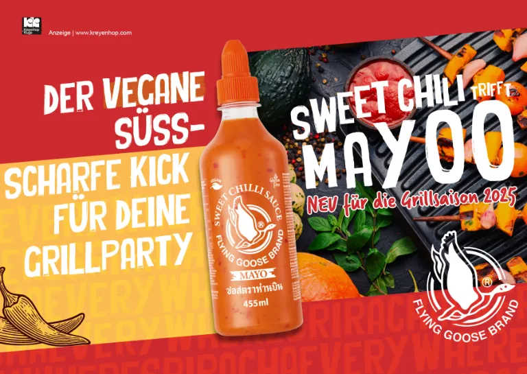 Vegane süß-scharfe Grillsoße (Sweet Chili Mayo) von Kreyenhop & Kluge