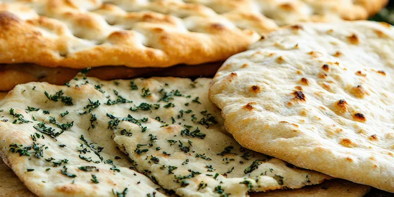 knusprig gegrilltes Fladenbrot 
