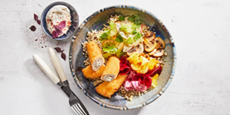 Schnitzelkräuterröllchen