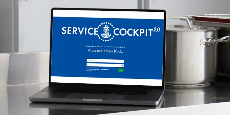 Startseite  DR.SCHNELL-ServiceCockpit auf Monitor
