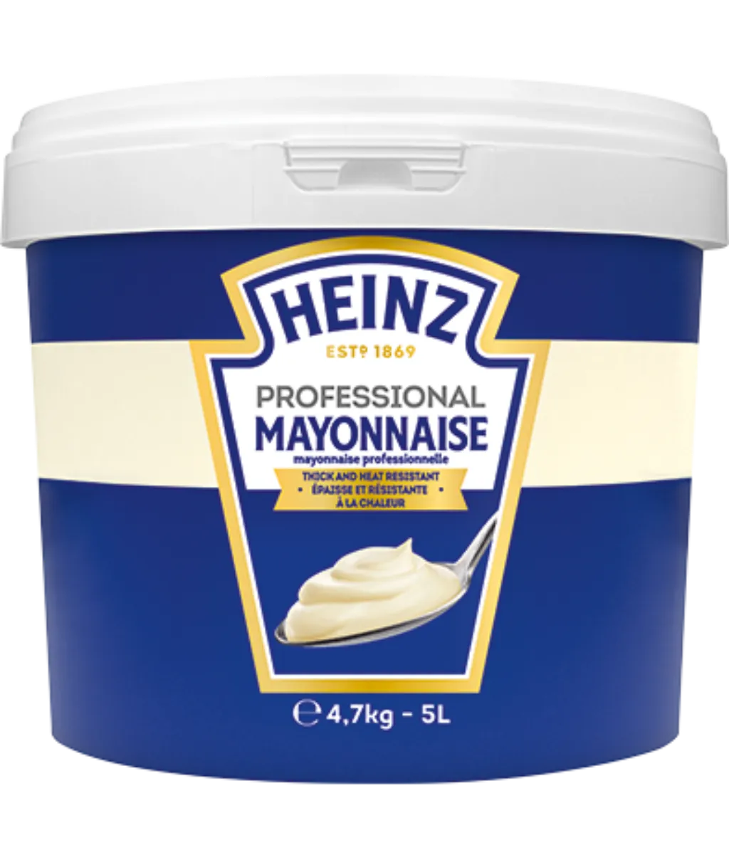 Eimer mit Mayonnaise von Heinz