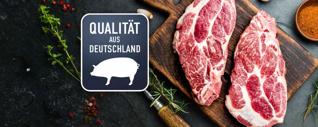 Mit unserem neuen Siegel erkennen Sie ab sofort och schneller, welche Schweinefleischartikel zu 100% aus Deutschland stammen
