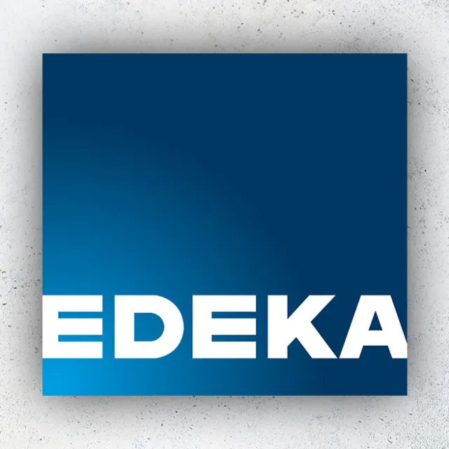 Logo der EDEKA Eigenmarke auf grauem Hintergrund