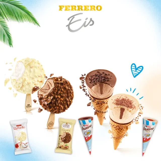 Ferrero-Eis - Cremig, angenehm kühl und einzigartig im Geschmack