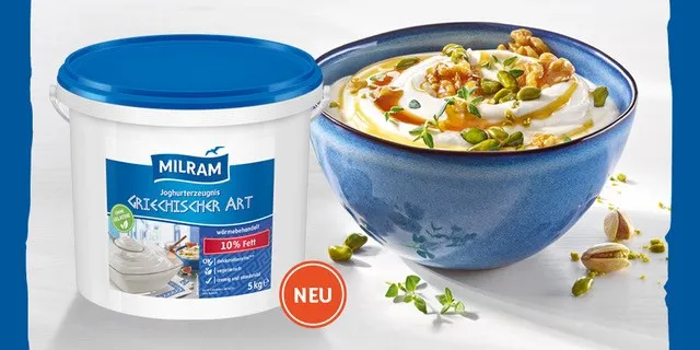 MILRAM Joghurterzeugnis griechischer Art ist die genussvolle Alternative zu klassischem Joghurt 