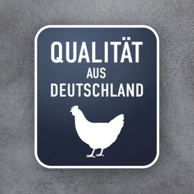 Mit unserem neuen Siegel erkennen Sie ab sofort och schneller, welche Hühnerfleischartikel zu 100% aus Deutschland stammen