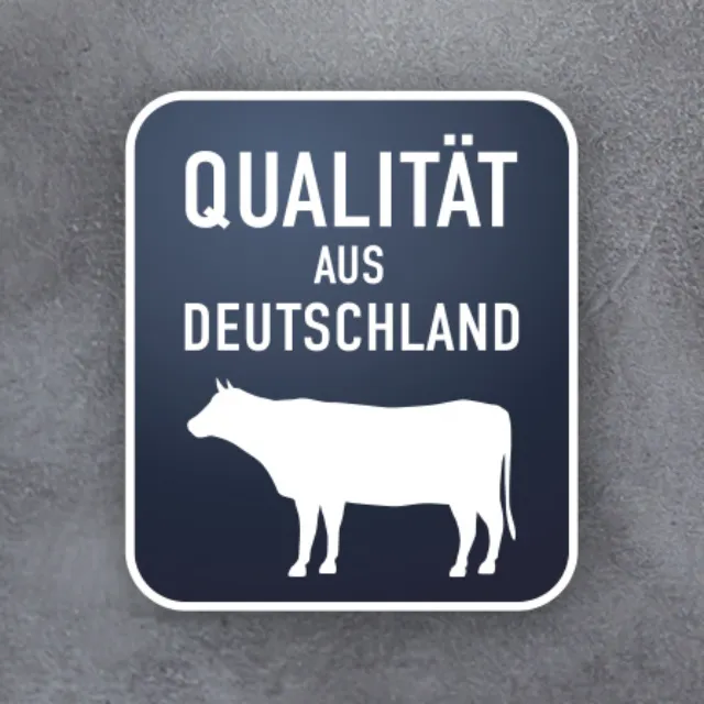 Mit unserem neuen Siegel erkennen Sie ab sofort och schneller, welche Rindfleischartikel zu 100% aus Deutschland stammen
