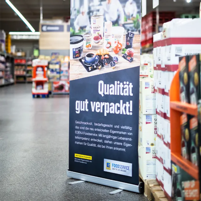 Aufsteller EDEKA Foodservice Markt
