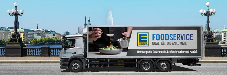 EDEKA Foodservice LKW Binnenalster Hamburg