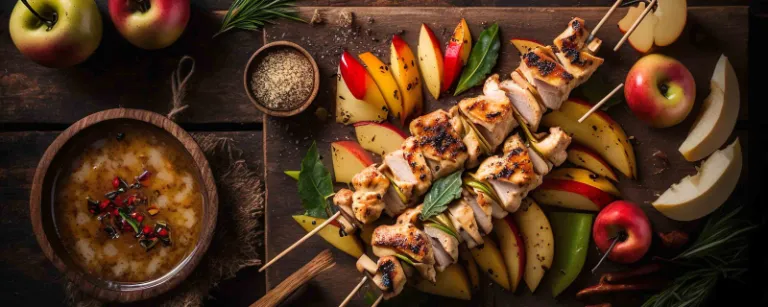 Apfel-Huhn-Spieße | Rezept